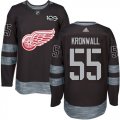 Wholesale Cheap Adidas Red Wings #55 Niklas Kronwall Black 1917-2017 100th Anniversary Stitched NHL Jersey