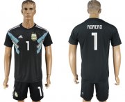 Wholesale Cheap Argentina #1 Romero Away Soccer Country Jersey