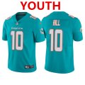 Wholesale Cheap Youth Miami Dolphins #10 Tyreek Hill Aqua Vapor Untouchable Limited Stitched Jersey