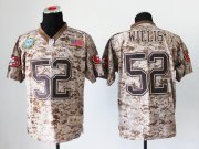 Wholesale Cheap Nike 49ers #52 Patrick Willis Camo Men's Stitched NFL New Elite USMC Jersey