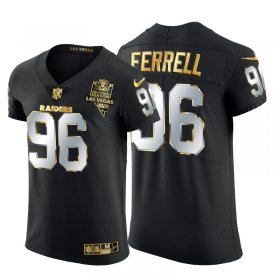 Wholesale Cheap Las Vegas Raiders #96 Clelin Ferrell Men\'s Nike Black Edition Vapor Untouchable Elite NFL Jersey