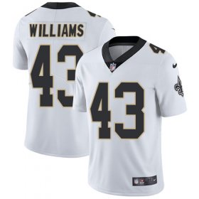 Wholesale Cheap Nike Saints #43 Marcus Williams White Men\'s Stitched NFL Vapor Untouchable Limited Jersey