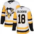 Wholesale Cheap Adidas Penguins #18 Alex Galchenyuk White Road Authentic Stitched NHL Jersey