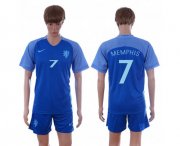 Wholesale Cheap Holland #7 Memphis Away Soccer Country Jersey