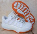 Wholesale Cheap Kids Air Jordan 11 Citrus White/Orange