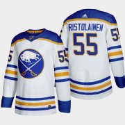 Cheap Buffalo Sabres #55 Rasmus Ristolainen Men's Adidas 2020-21 Away Authentic Player Stitched NHL Jersey White
