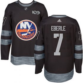 Wholesale Cheap Adidas Islanders #7 Jordan Eberle Black 1917-2017 100th Anniversary Stitched NHL Jersey