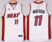 Wholesale Cheap Miami Heat #11 Chris Andersen Revolution 30 Swingman 2014 Christmas Day White Jersey