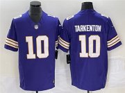 Wholesale Cheap Men's Minnesota Vikings #10 Fran Tarkenton Purple 2023 F.U.S.E. Vapor Untouchable Limited Stitched Jersey
