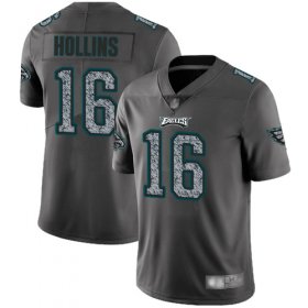 Wholesale Cheap Nike Eagles #16 Mack Hollins Gray Static Men\'s Stitched NFL Vapor Untouchable Limited Jersey