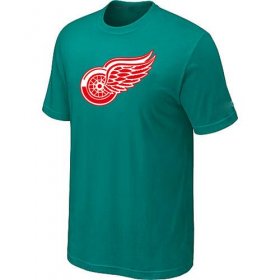 Wholesale Cheap Detroit Red Wings Big & Tall Logo Teal Green NHL T-Shirt