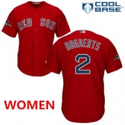 Wholesale Cheap Women's Bostonred sox #2 xander bogaerts red cool base 2018 world series champions stitched baseball jersey
