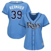 Wholesale Cheap Rays #39 Kevin Kiermaier Light Blue Alternate Women's Stitched MLB Jersey