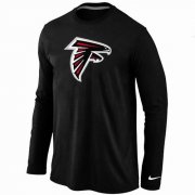 Wholesale Cheap Nike Atlanta Falcons Logo Long Sleeve T-Shirt Black
