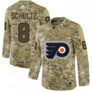 Wholesale Cheap Adidas Flyers #8 Dave Schultz Camo Authentic Stitched NHL Jersey