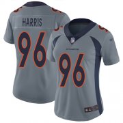 Wholesale Cheap Nike Broncos #96 Shelby Harris Gray Women's Stitched NFL Limited Inverted Legend Jersey