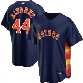 Wholesale Cheap Men\'s Houston Astros Navy #44 Yordan Alvarez Cool Base Stitched MLB Jersey
