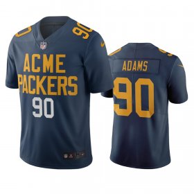 Wholesale Cheap Green Bay Packers #90 Montravius Adams Navy Vapor Limited City Edition NFL Jersey