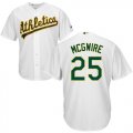Wholesale Cheap Athletics #25 Mark McGwire White Cool Base Stitched Youth MLB Jersey