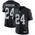 Wholesale Cheap Nike Raiders #24 Charles Woodson Black Team Color Men's Stitched NFL Vapor Untouchable Limited Jersey