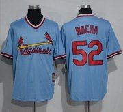 Wholesale Cheap Cardinals #52 Michael Wacha Blue Cooperstown Throwback Stitched MLB Jersey