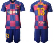 Wholesale Cheap Barcelona #13 Cillessen 20th Anniversary Edition Home Soccer Club Jersey