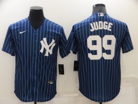 Wholesale Cheap Men\'s New York Yankees #99 Aaron Judge Navy Cool Base Stitched Jersey