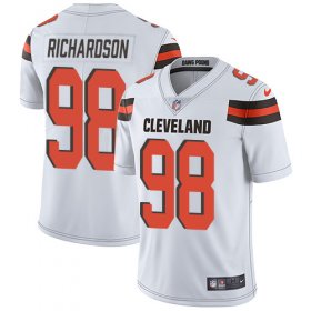 Wholesale Cheap Nike Browns #98 Sheldon Richardson White Men\'s Stitched NFL Vapor Untouchable Limited Jersey