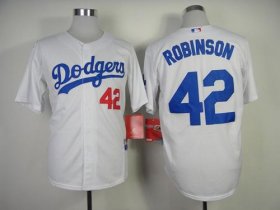 Wholesale Cheap Dodgers #42 Jackie Robinson White Cool Base Stitched MLB Jersey