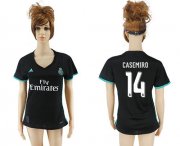 Wholesale Cheap Women's Real Madrid #14 Casemiro Away Soccer Club Jersey