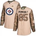 Wholesale Cheap Adidas Jets #85 Mathieu Perreault Camo Authentic 2017 Veterans Day Stitched NHL Jersey