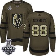 Wholesale Cheap Adidas Golden Knights #88 Nate Schmidt Green Salute to Service 2018 Stanley Cup Final Stitched NHL Jersey