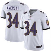 Wholesale Cheap Nike Ravens #34 Anthony Averett White Men's Stitched NFL Vapor Untouchable Limited Jersey