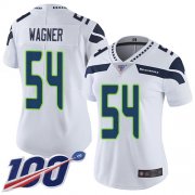 Wholesale Cheap Nike Seahawks #54 Bobby Wagner White Women's Stitched NFL 100th Season Vapor Limited Jersey