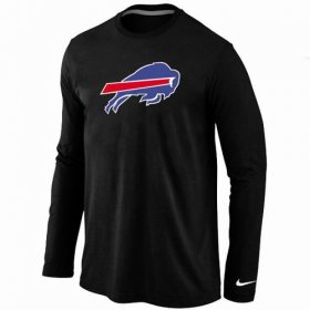 Wholesale Cheap Nike Buffalo Bills Logo Long Sleeve T-Shirt Black