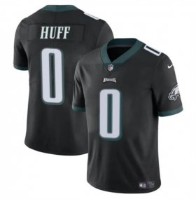 Cheap Men\'s Philadelphia Eagles #0 Bryce Huff Black Vapor Untouchable Limited Football Stitched Jersey