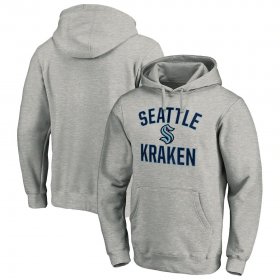 Wholesale Cheap Seattle Kraken Victory Arch Pullover Hoodie Heather Gray