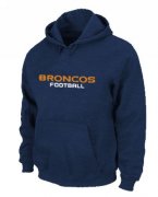 Wholesale Cheap Denver Broncos Authentic Font Pullover Hoodie Dark Blue