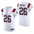 Cheap New England Patriots #26 Sony Michel Nike Men's White Team Color Men's Stitched NFL 2020 Vapor Untouchable Elite Jersey
