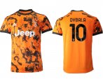 Wholesale Cheap Men 2020-2021 club Juventus Second away aaa version 10 orange Soccer Jerseys1
