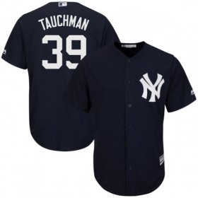 Wholesale Cheap Yankees #39 Mike Tauchman Navy Blue New Cool Base Stitched Youth MLB Jersey