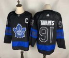 Wholesale Cheap Men's Toronto Maple Leafs #91 John Tavares Black X Drew House Inside Out Stitched Jersey