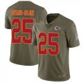 Wholesale Cheap Nike Chiefs #25 Clyde Edwards-Helaire Olive Youth Stitched NFL Limited 2017 Salute To Service Jersey