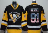 Wholesale Cheap Penguins #81 Phil Kessel Black Alternate USA Flag Fashion Stitched NHL Jersey
