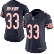 Wholesale Cheap Nike Bears #33 Jaylon Johnson Navy Blue Team Color Women's Stitched NFL Vapor Untouchable Limited Jersey