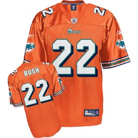 Wholesale Cheap Dolphins #22 Reggie Bush Orange Stitched NFL Jersey