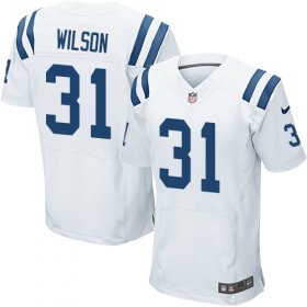Wholesale Cheap Nike Colts #31 Quincy Wilson White Men\'s Stitched NFL Elite Jersey
