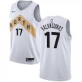 Wholesale Cheap Nike Raptors #17 Jonas Valanciunas White NBA Swingman City Edition Jersey