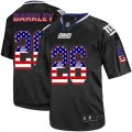 Wholesale Cheap Nike Giants #26 Saquon Barkley Black Men's Stitched NFL Elite USA Flag Fashion Jersey
