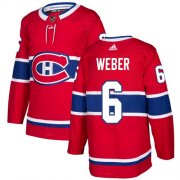 Wholesale Cheap Adidas Canadiens #6 Shea Weber Red Home Authentic Stitched NHL Jersey